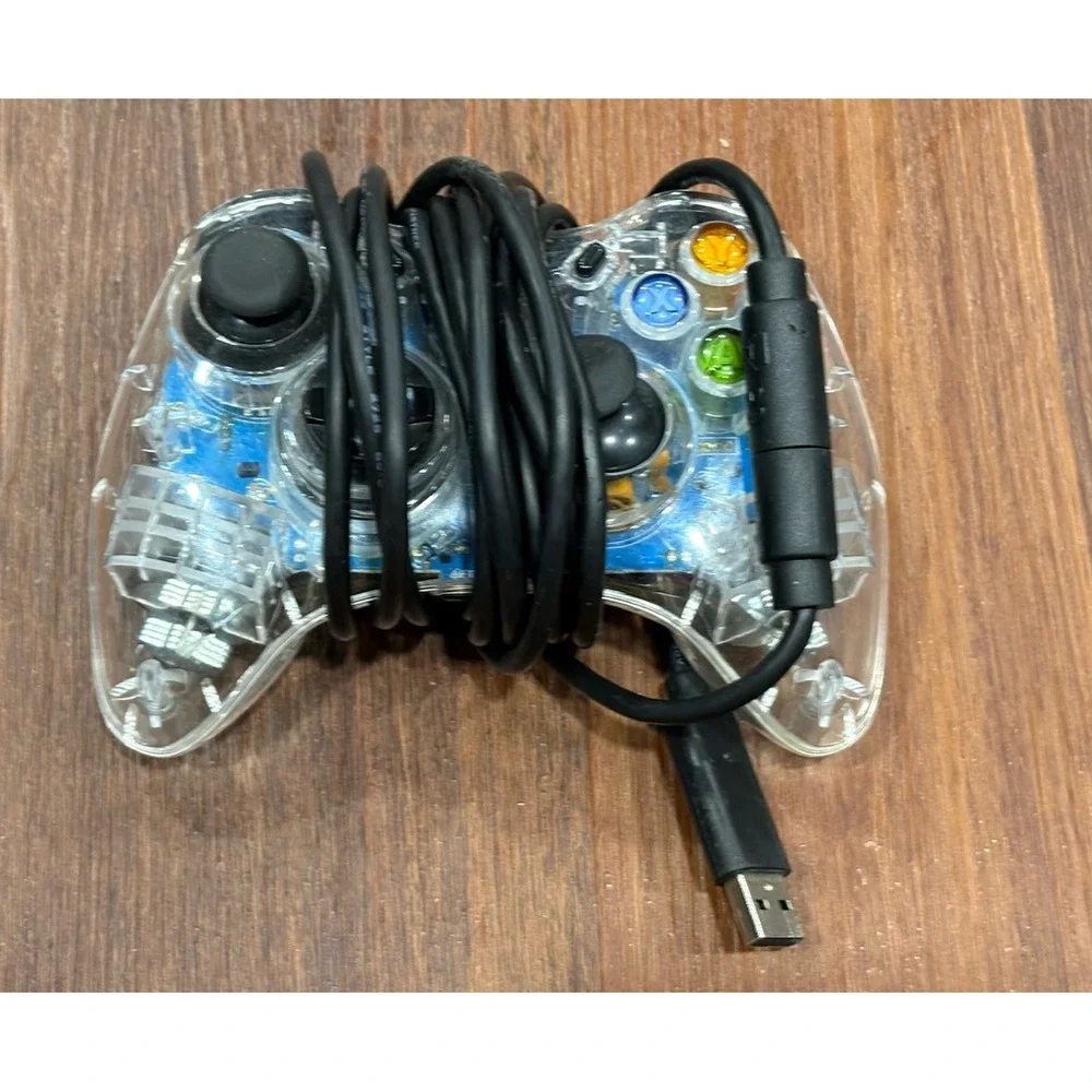 Microsoft Xbox 360 clear Afterglow PL 3702 Wired Controller